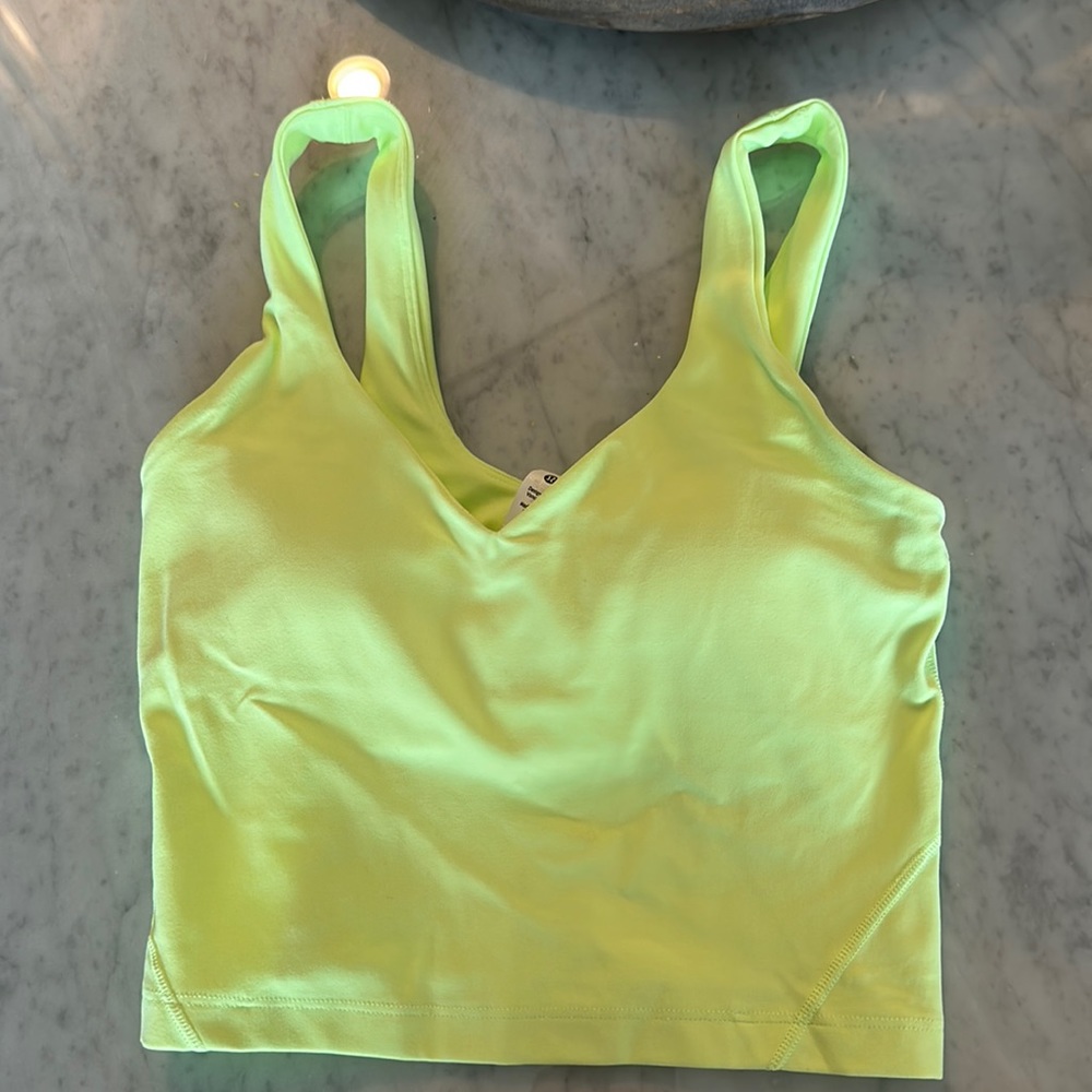 Lime green size 2 align tank top